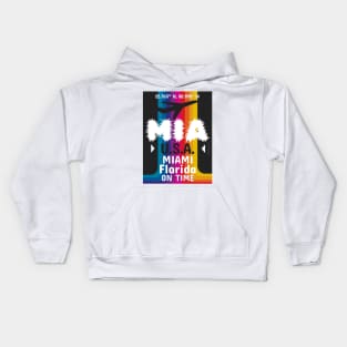 MIA aviation code Kids Hoodie